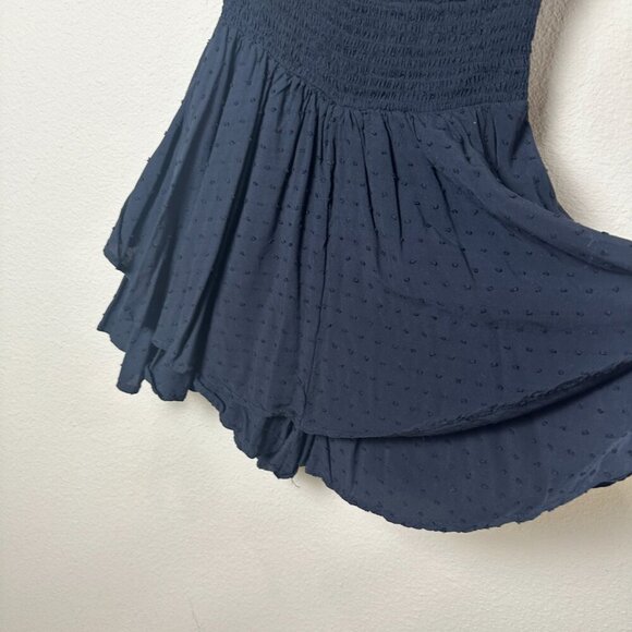 URBAN OUTFITTERS Swiss Dot Black Romper Size Small Shorts Skort - Picture 3 of 10